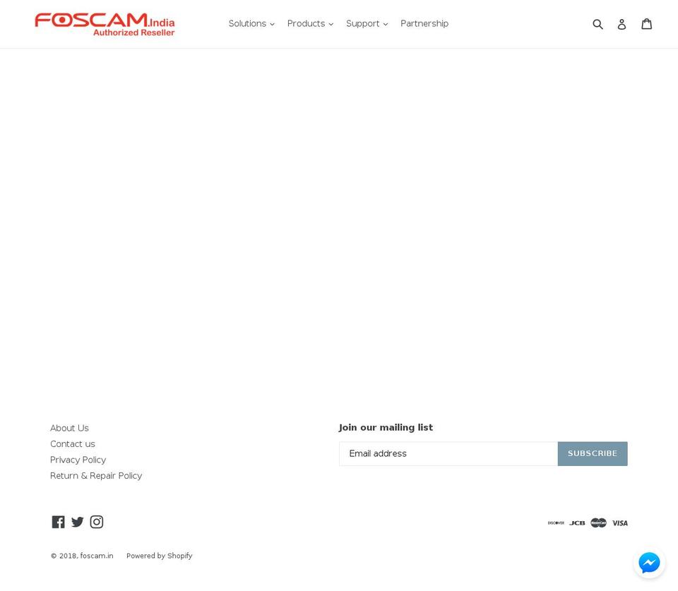 foscam.in shopify website screenshot