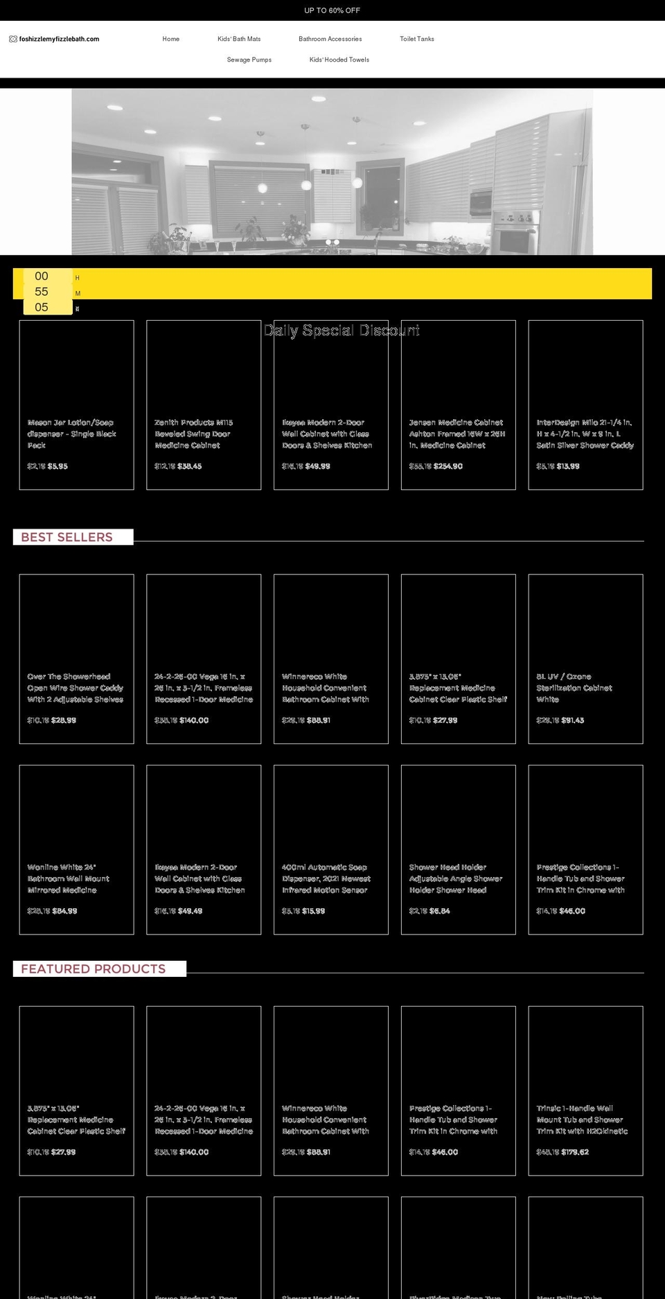 foshizzlemyfizzlebath.com — Shopify storefront screenshot