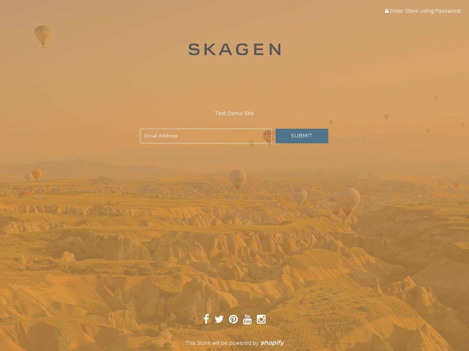 fossil-test-demo.com shopify website screenshot