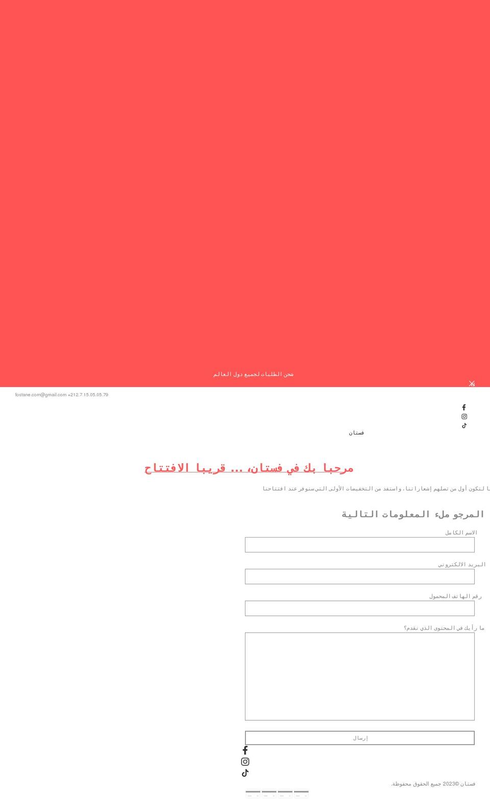 fostane.com shopify website screenshot