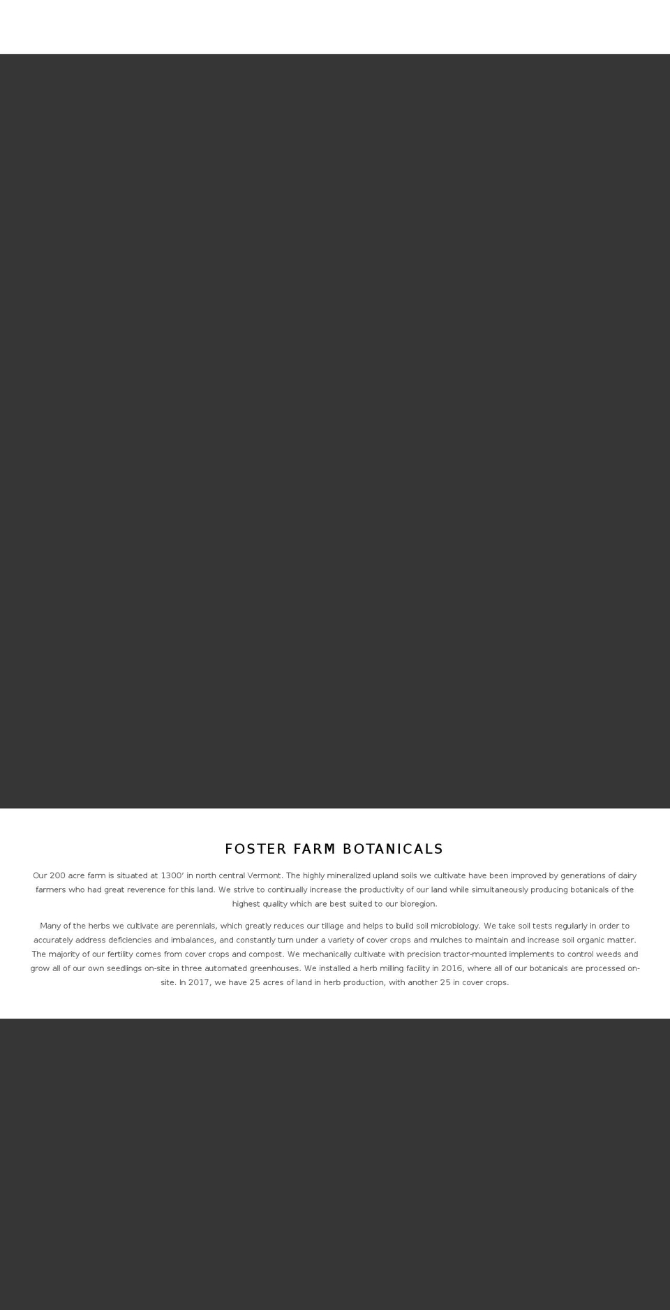 fosterfarmbotanicals.com shopify website screenshot