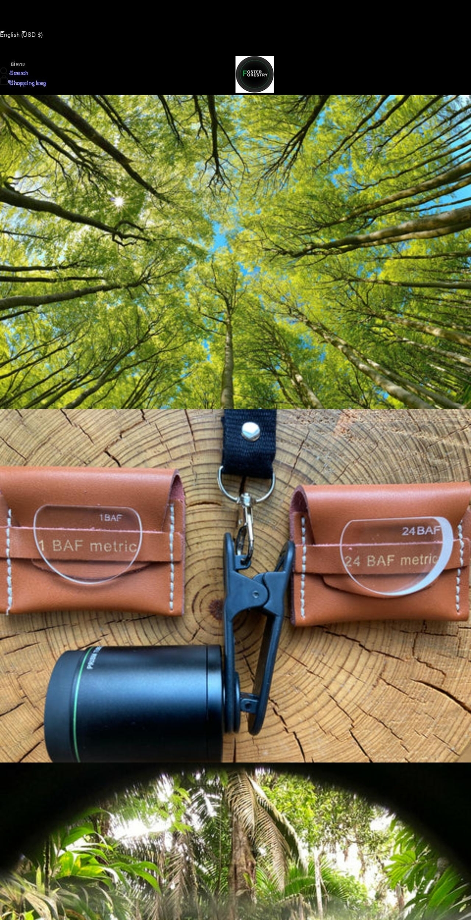 fosterforestry.com shopify website screenshot