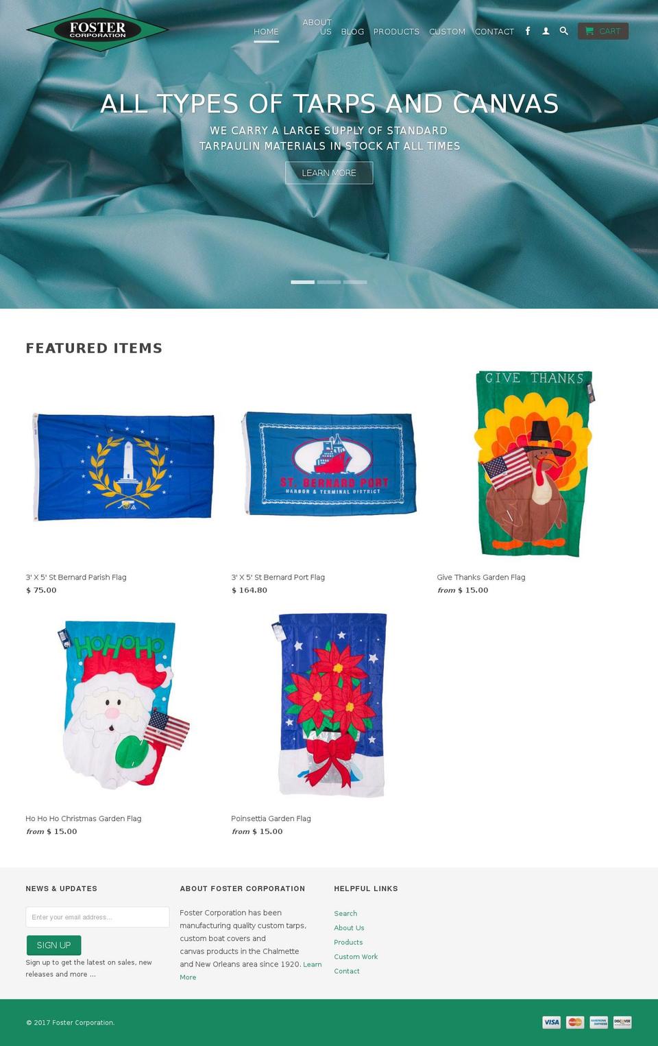 fostermanf.com shopify website screenshot