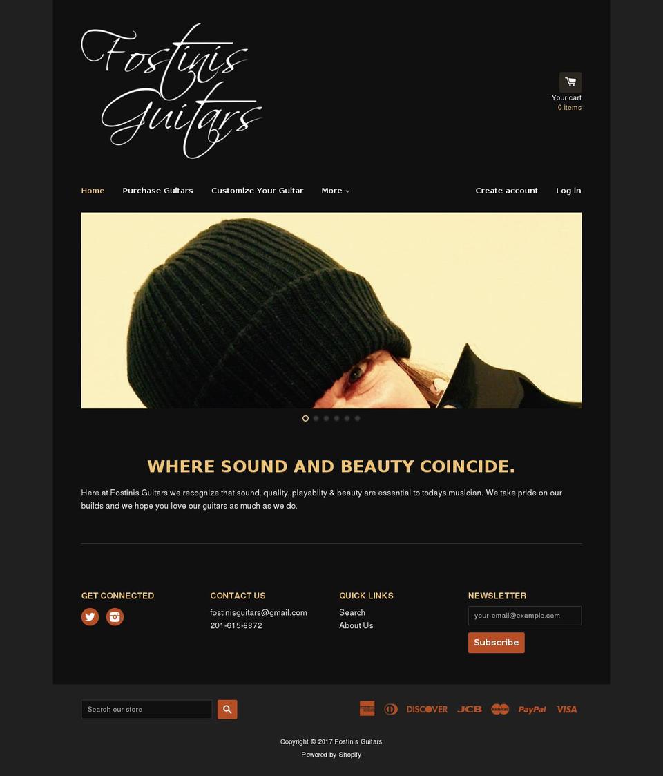 fostinis.com shopify website screenshot