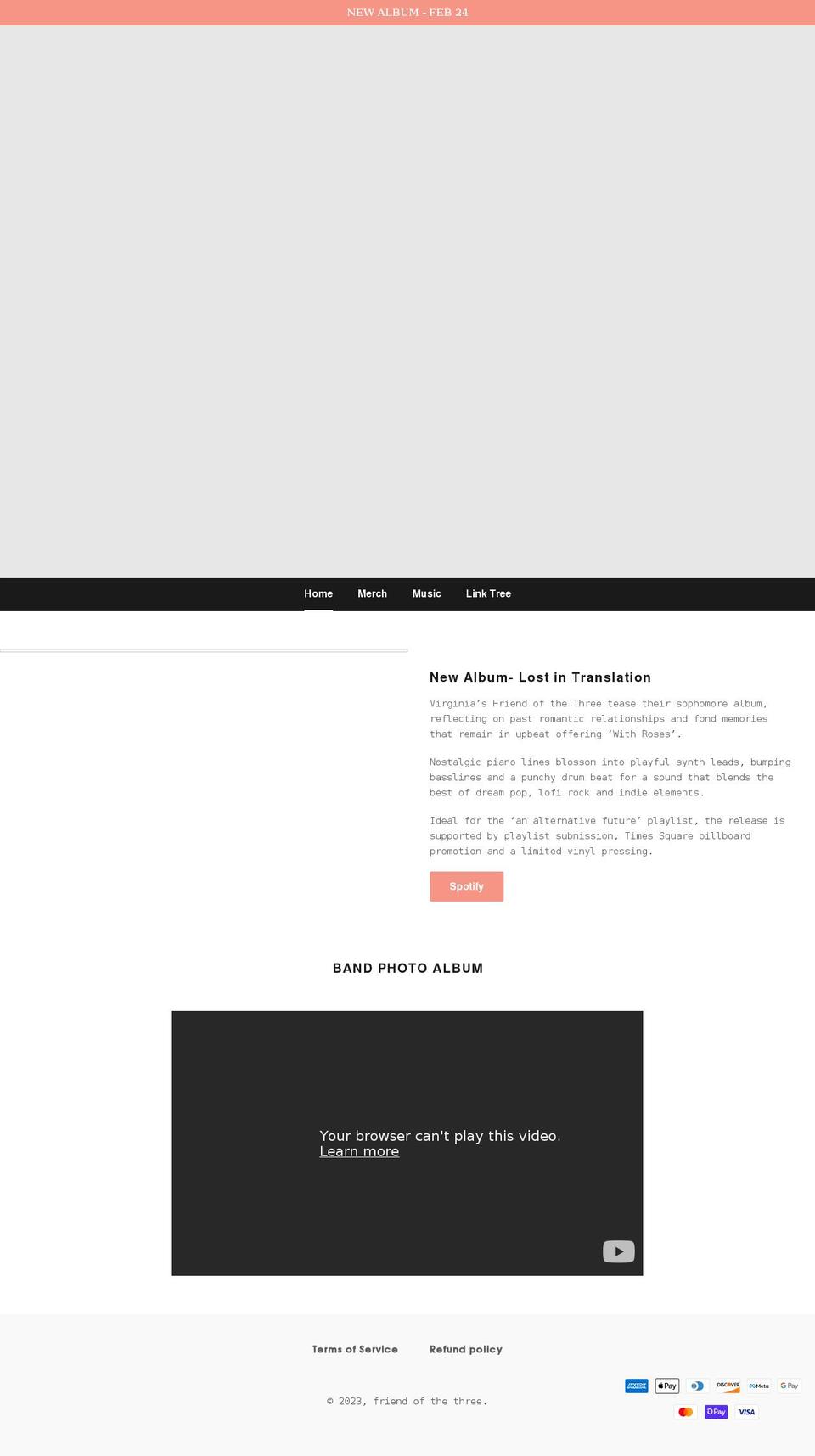 fot3.com shopify website screenshot