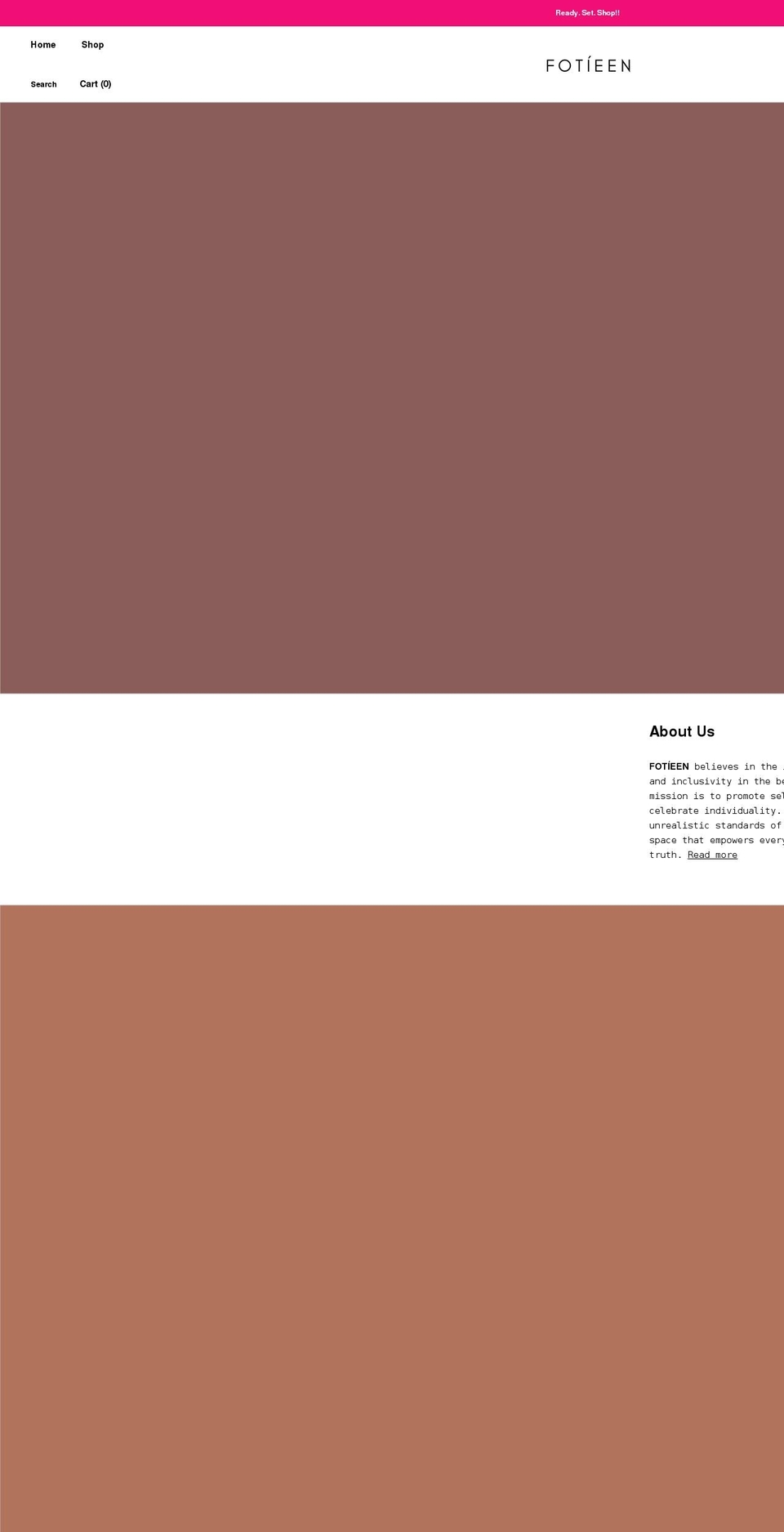 fotieen.com shopify website screenshot