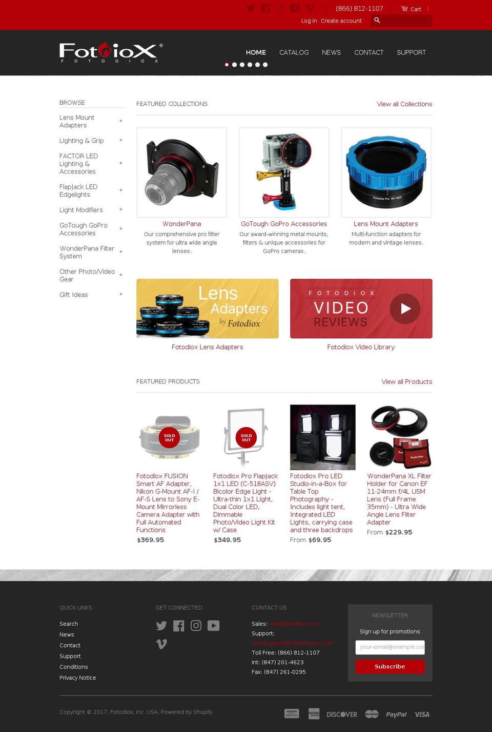 fotodioxpro.com shopify website screenshot