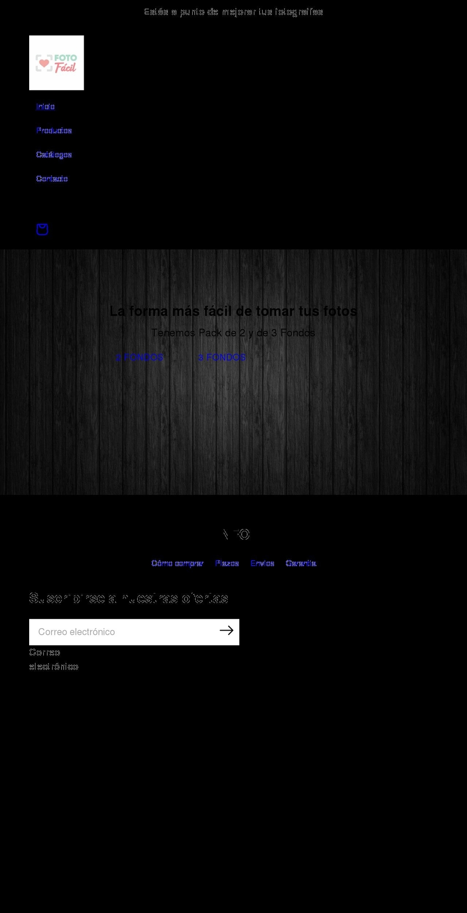 fotofacil.cl shopify website screenshot
