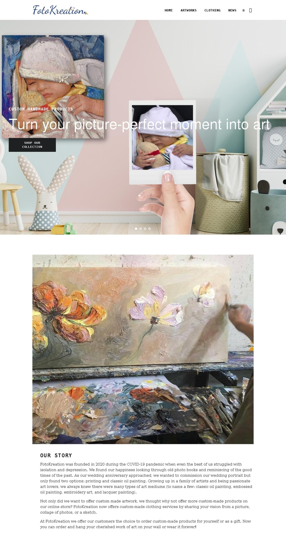 fotokreation.com shopify website screenshot