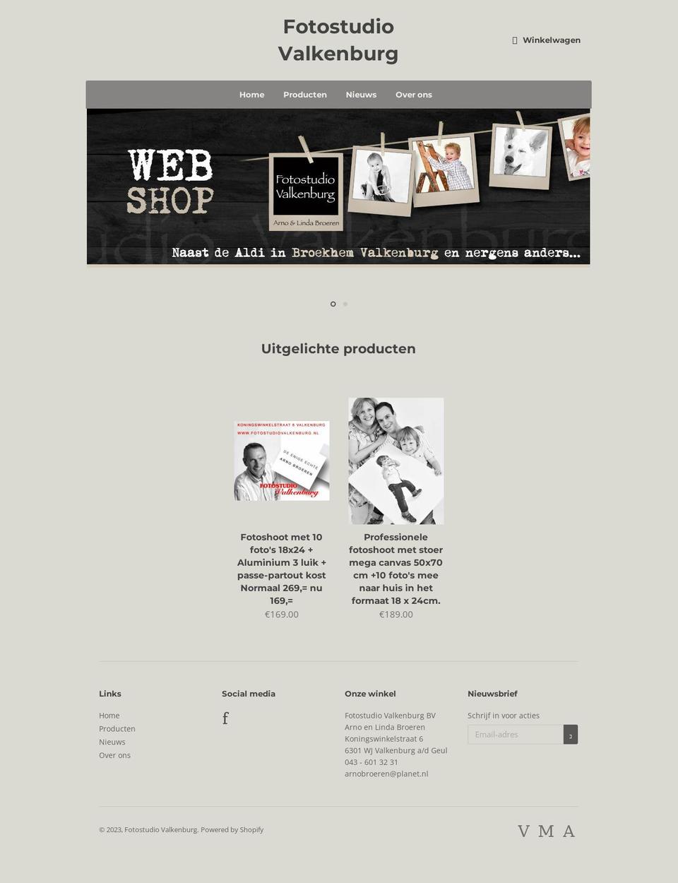 fotostudio-valkenburg.myshopify.com shopify website screenshot