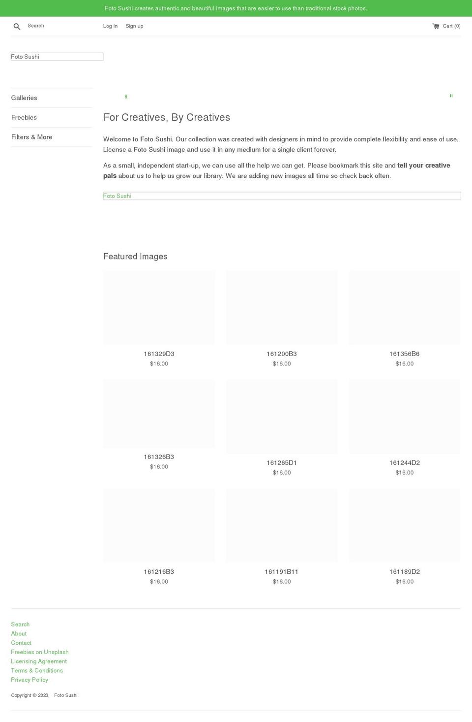 fotosushi.com shopify website screenshot