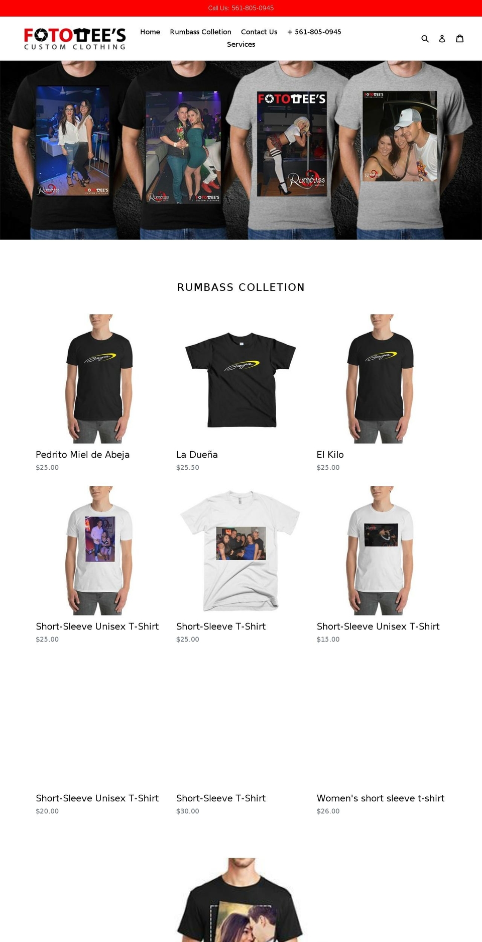 fototees.com — Shopify storefront screenshot