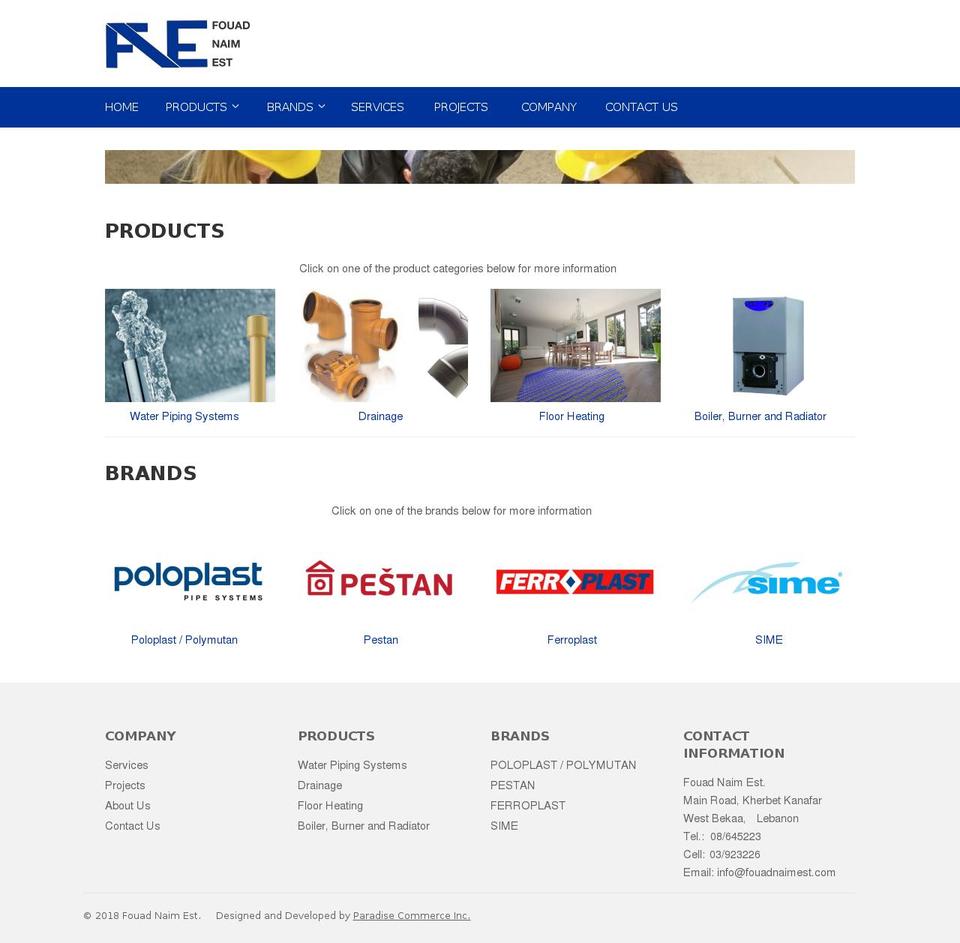 fouadnaimest.com — Shopify storefront screenshot