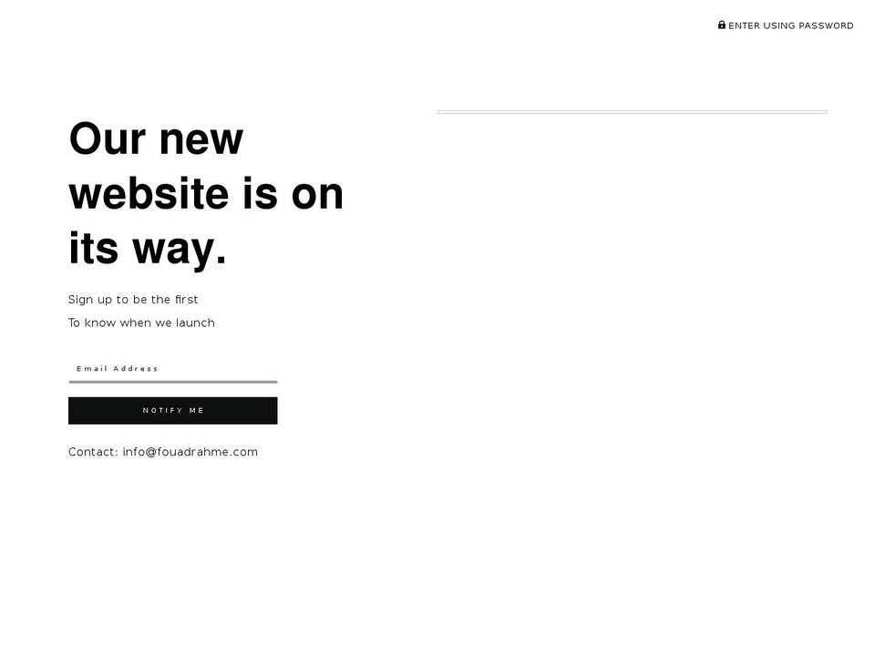 fouadrahme.com — Shopify storefront screenshot