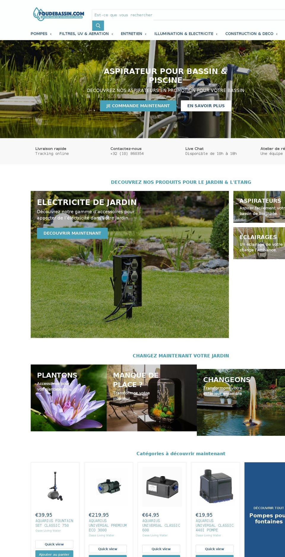 foudebassin.com — Shopify storefront screenshot