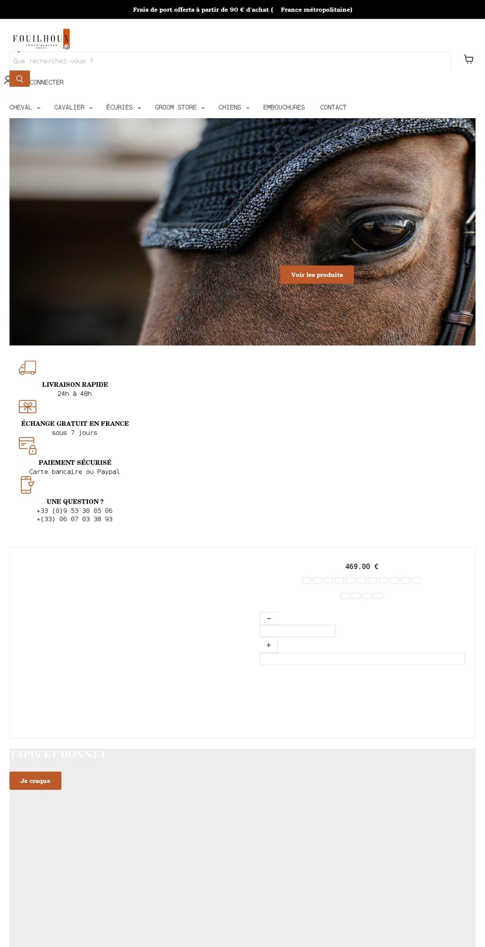 fouilhoux-fontainebleau.fr shopify website screenshot