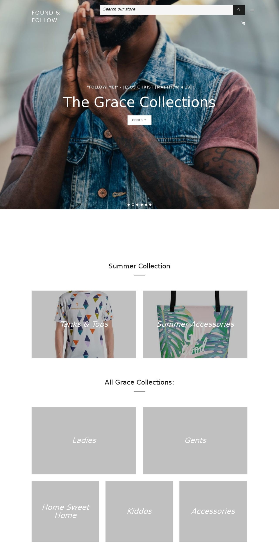 foundandfollow.com — Shopify storefront screenshot