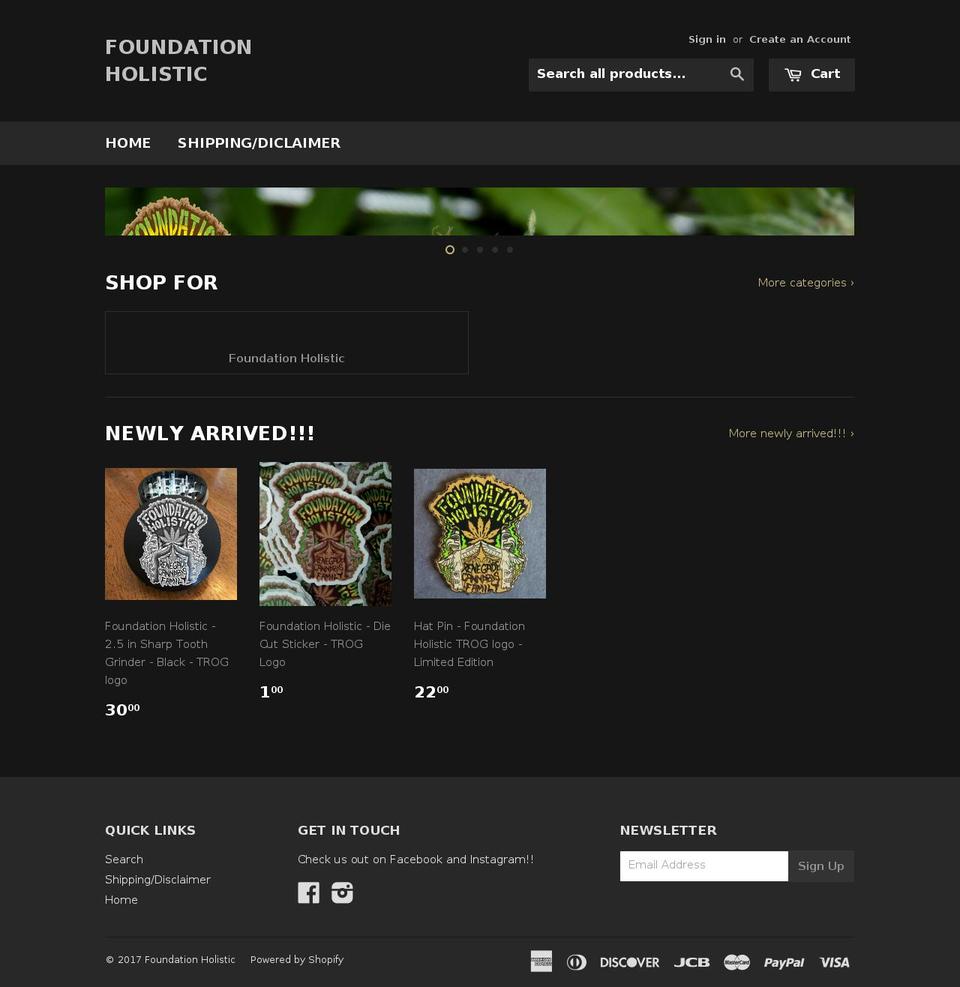 foundationholistic.com shopify website screenshot