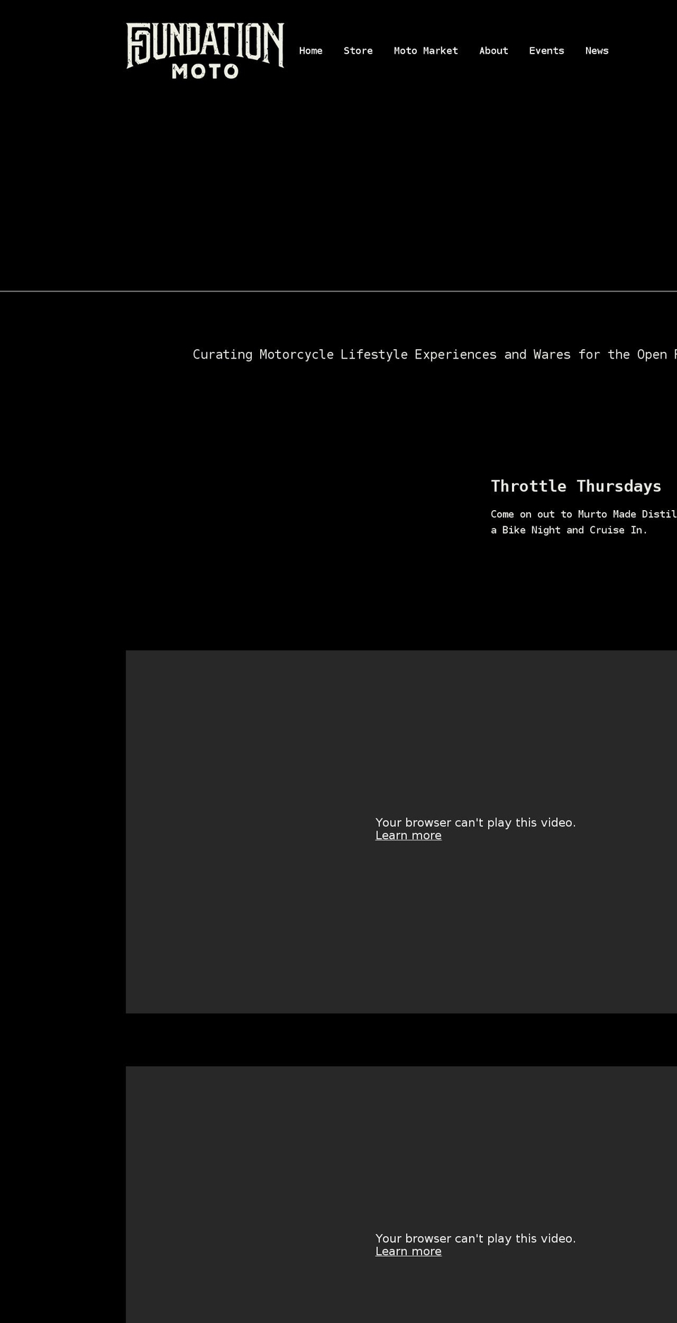 foundationmoto.com shopify website screenshot