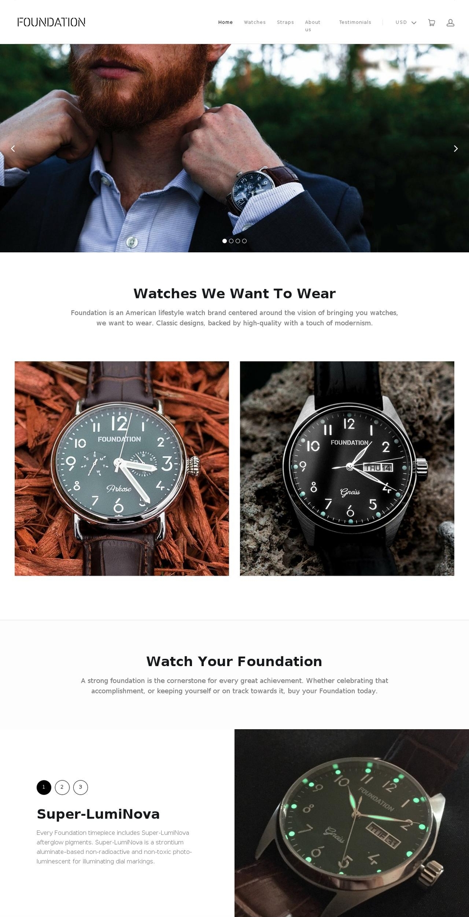 Copy of Launch Shopify theme site example foundationwatches.com