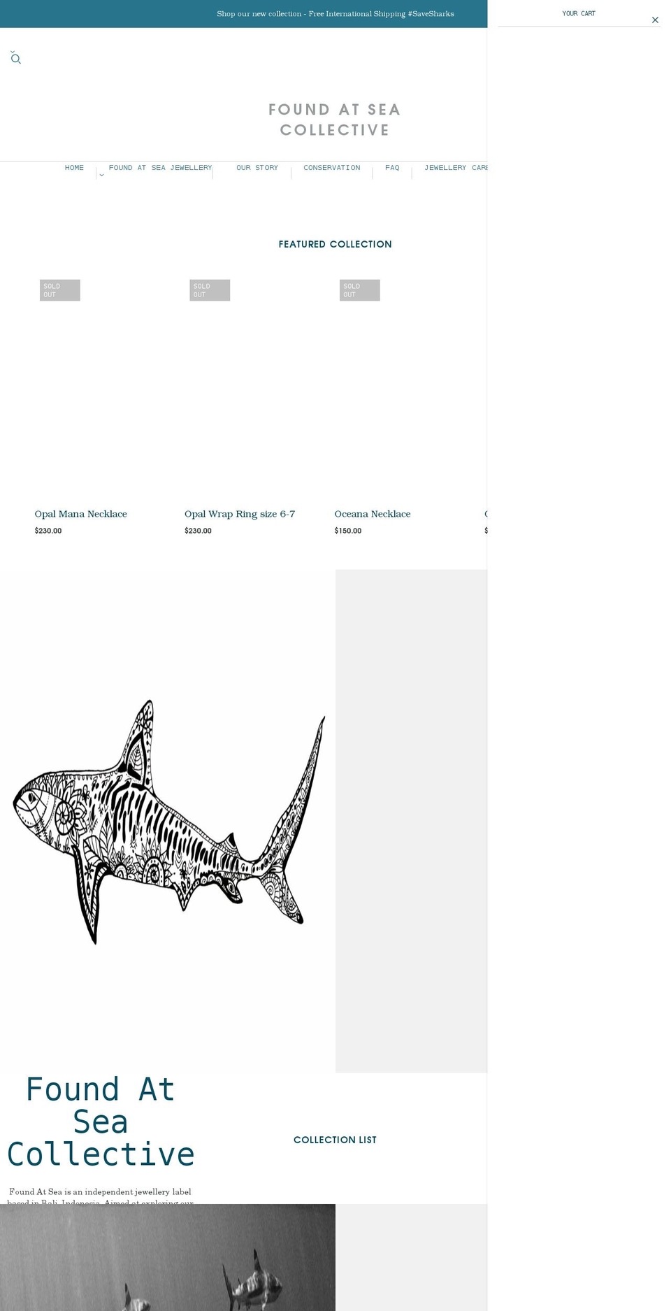 foundatsea.org shopify website screenshot