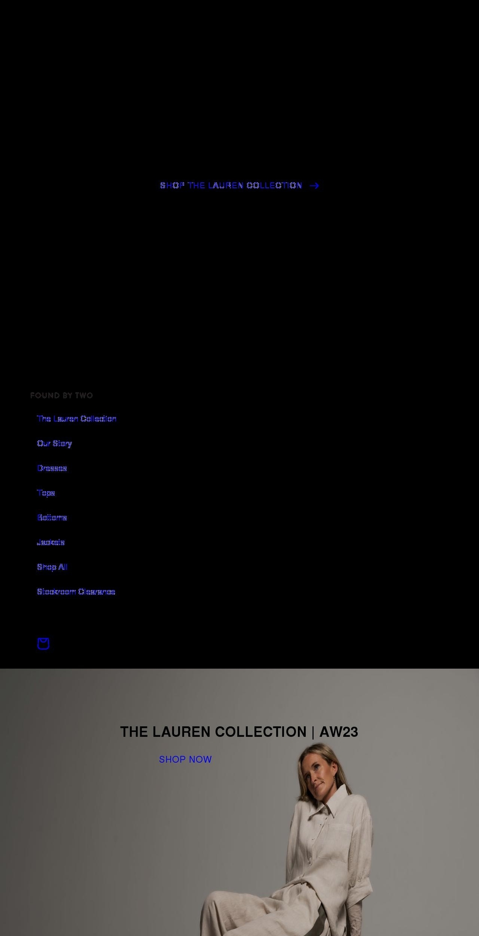 foundbytwo.com.au shopify website screenshot