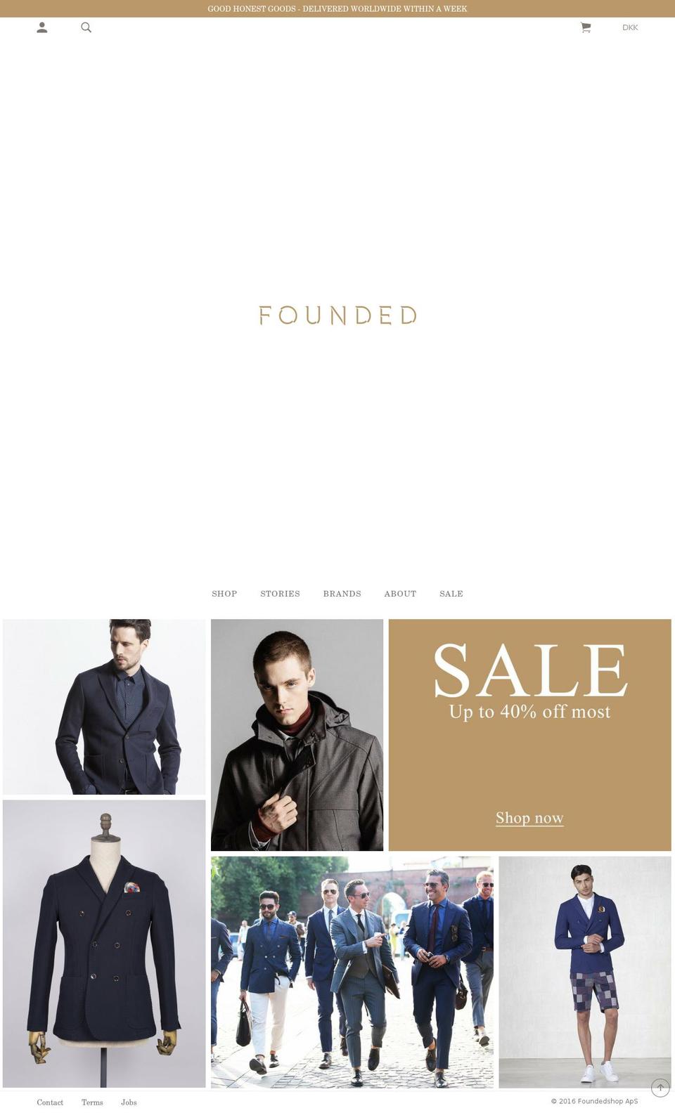 pesto Shopify theme site example foundedcollection.com