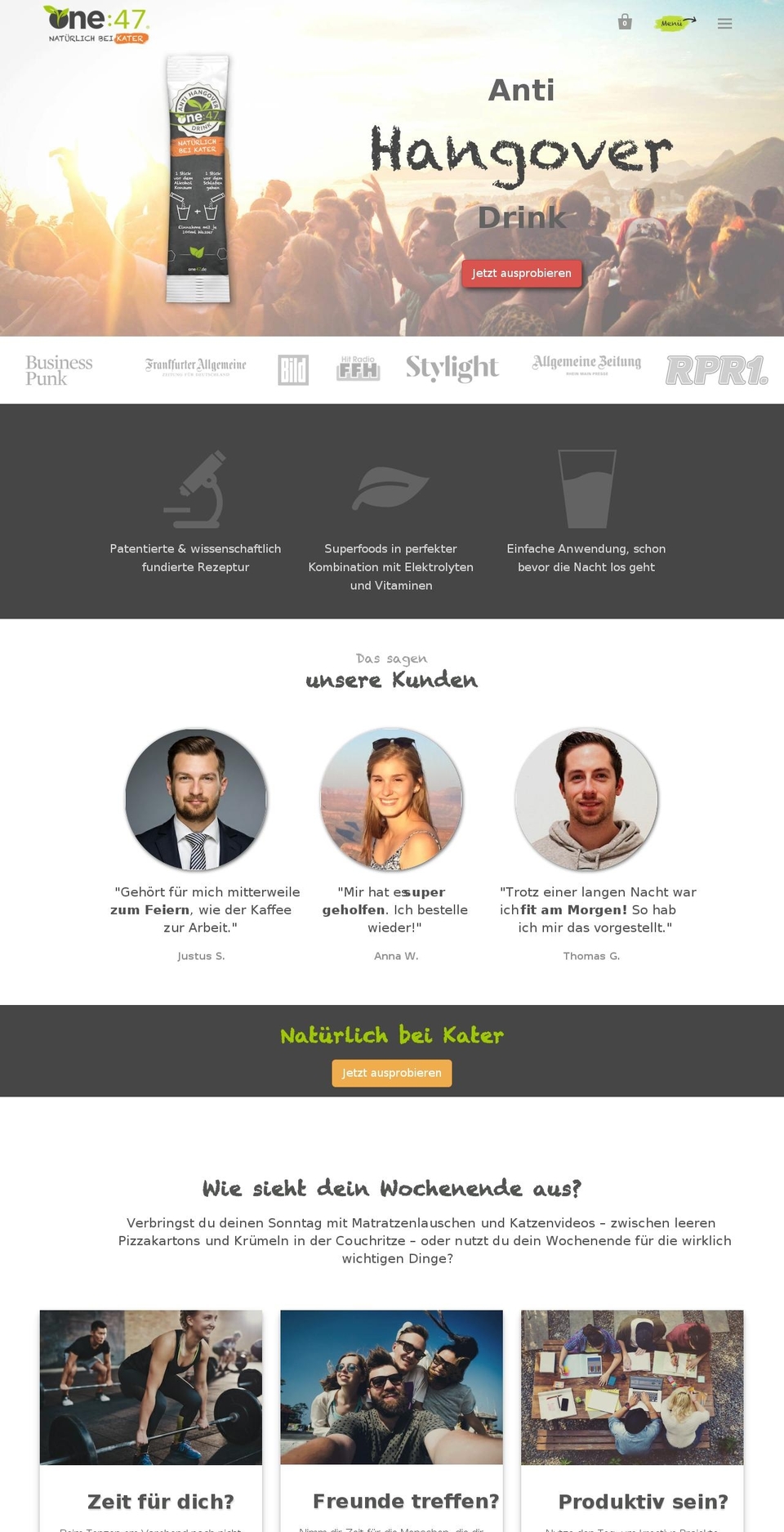 one47-de-startup Shopify theme site example founderholics.com