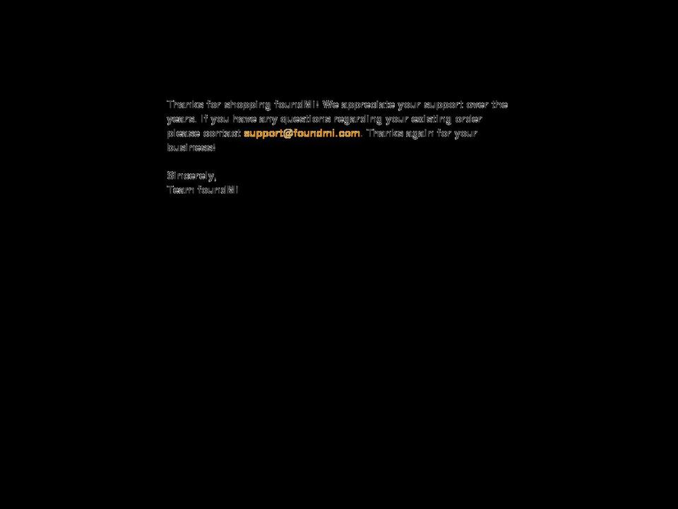 foundmi.com shopify website screenshot