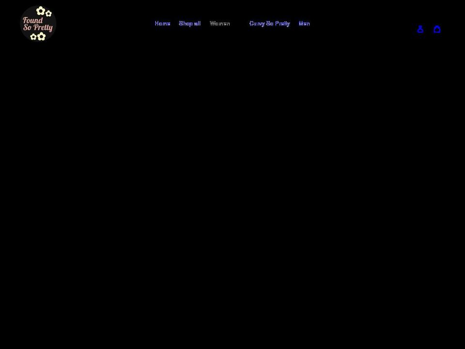 foundsopretty.com shopify website screenshot