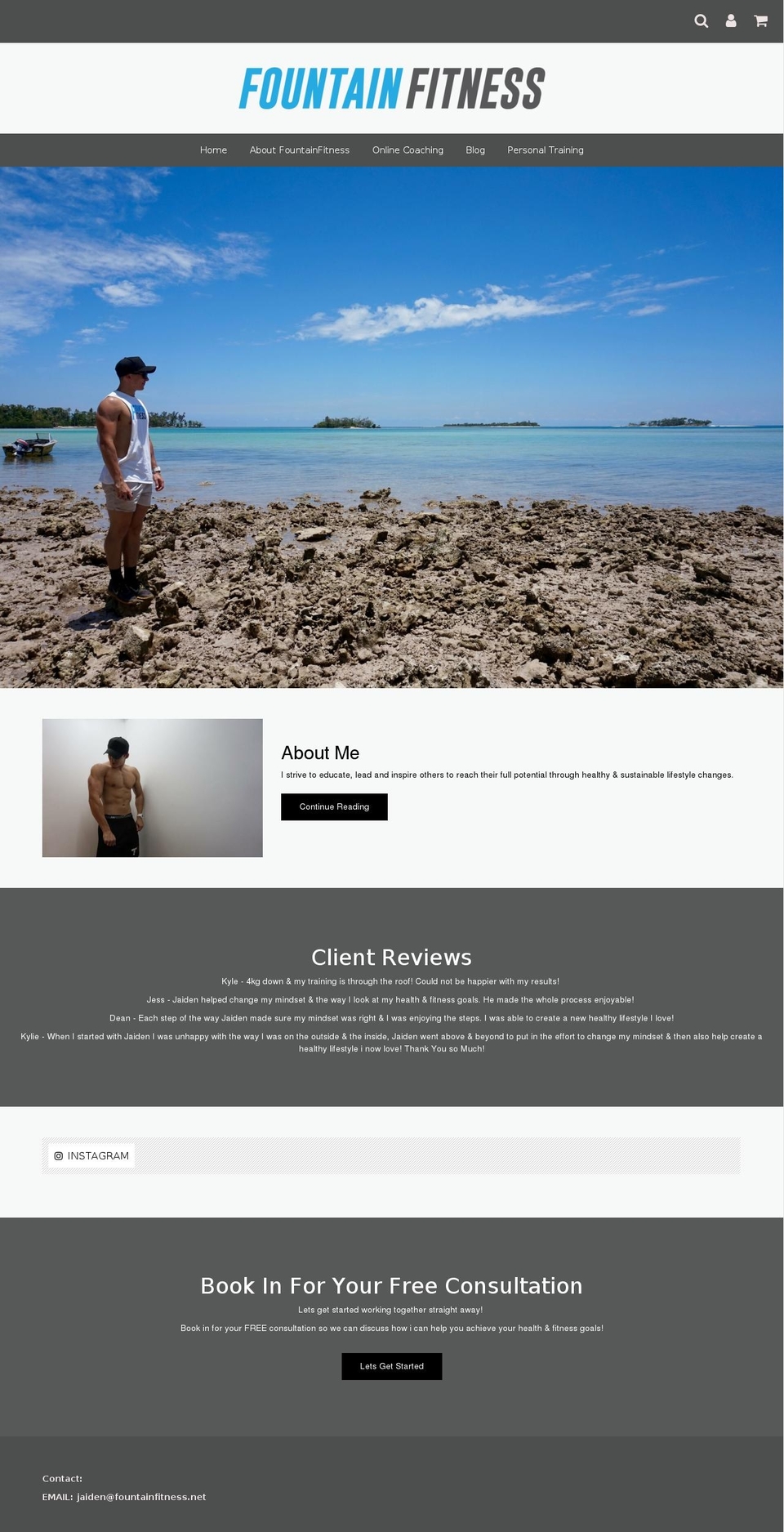 fountainfitness.net shopify website screenshot