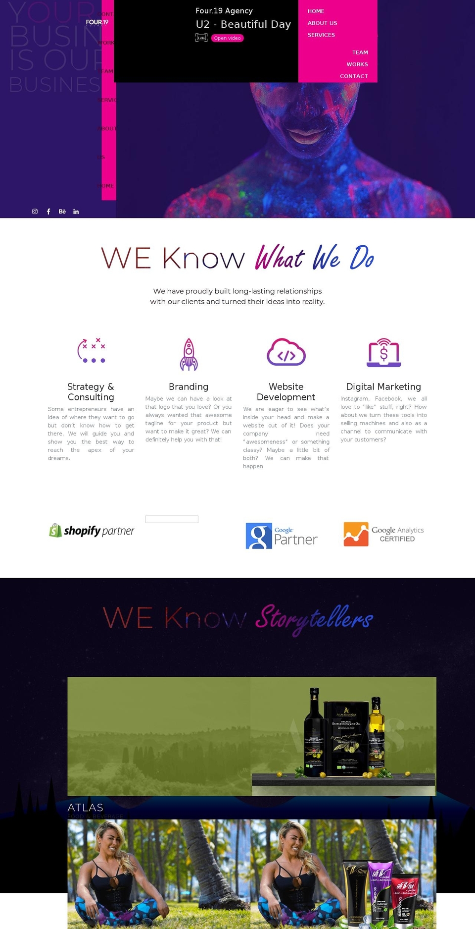 four19agency.com — Shopify storefront screenshot