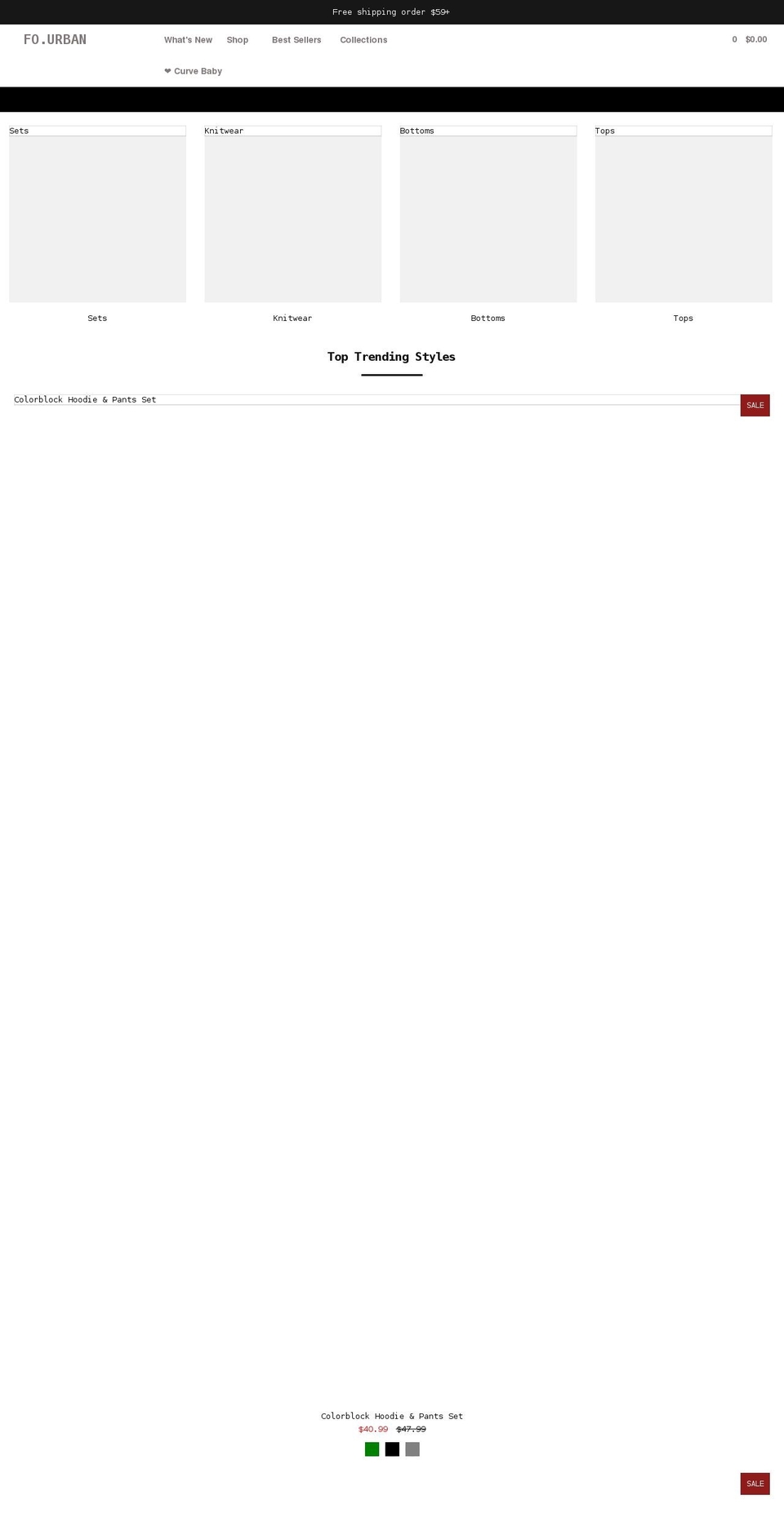 fourban.com shopify website screenshot