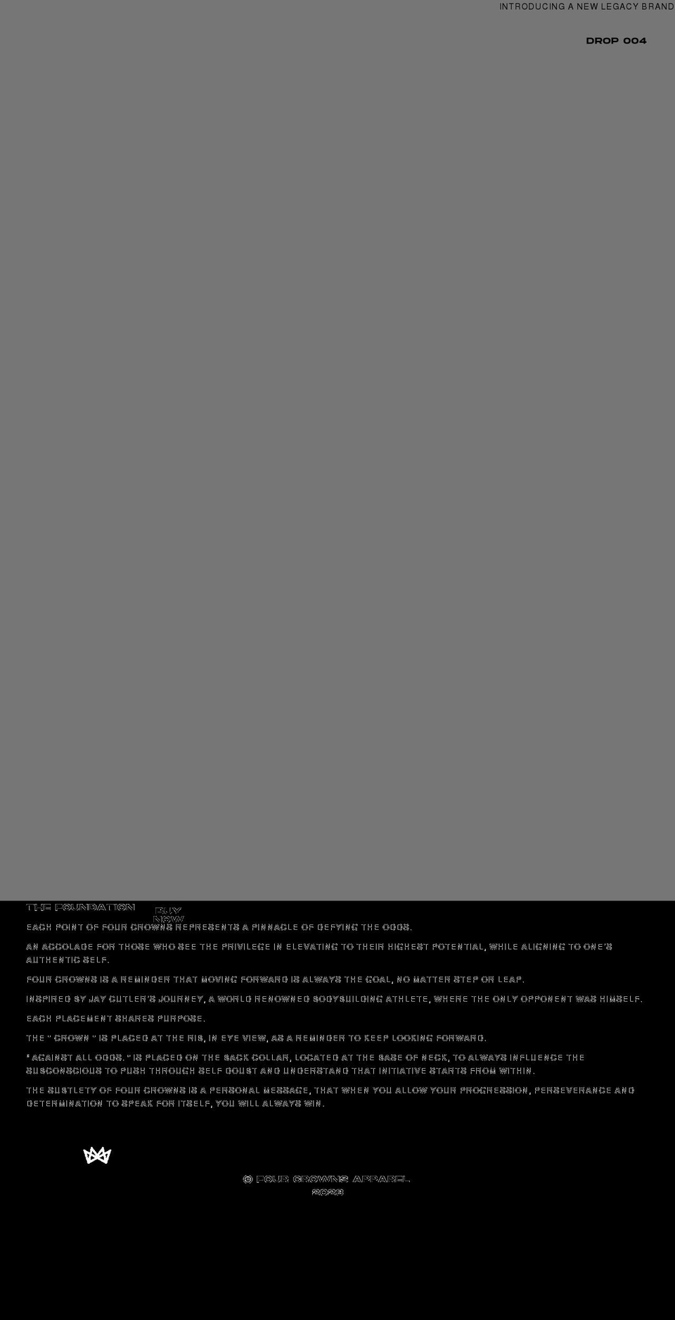 fourcrownsapparel.com shopify website screenshot