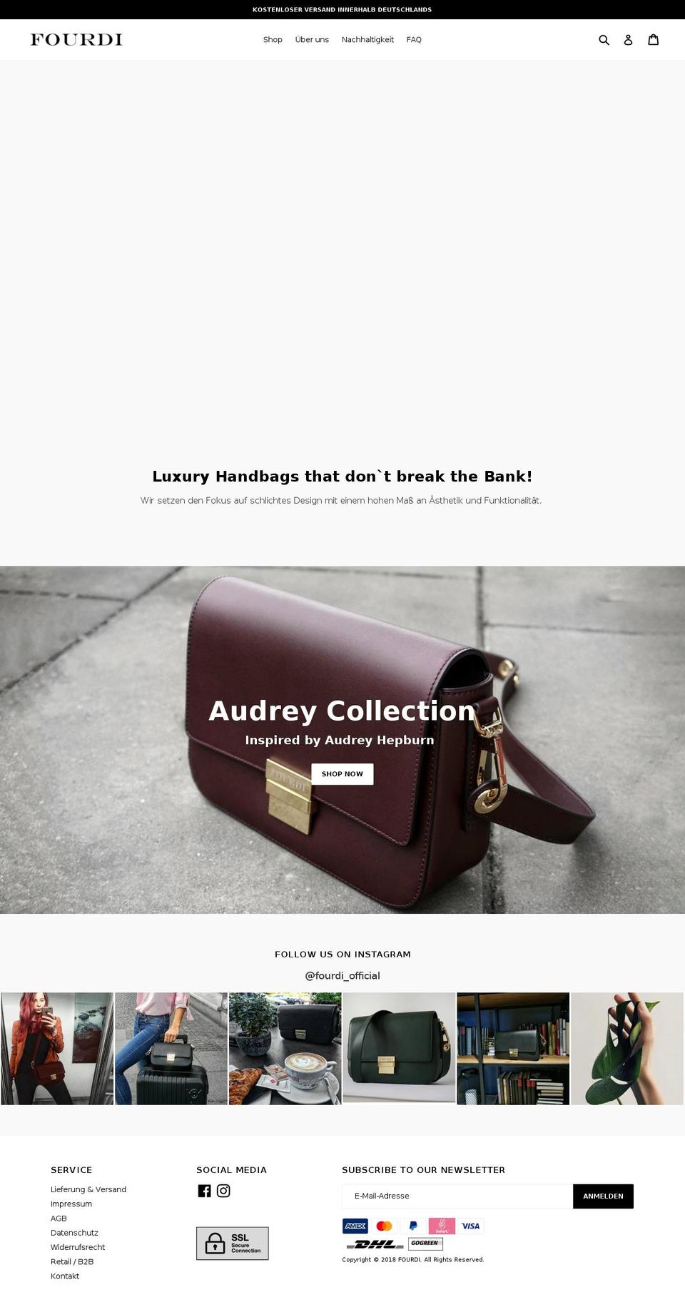 fourdi.com — Shopify storefront screenshot