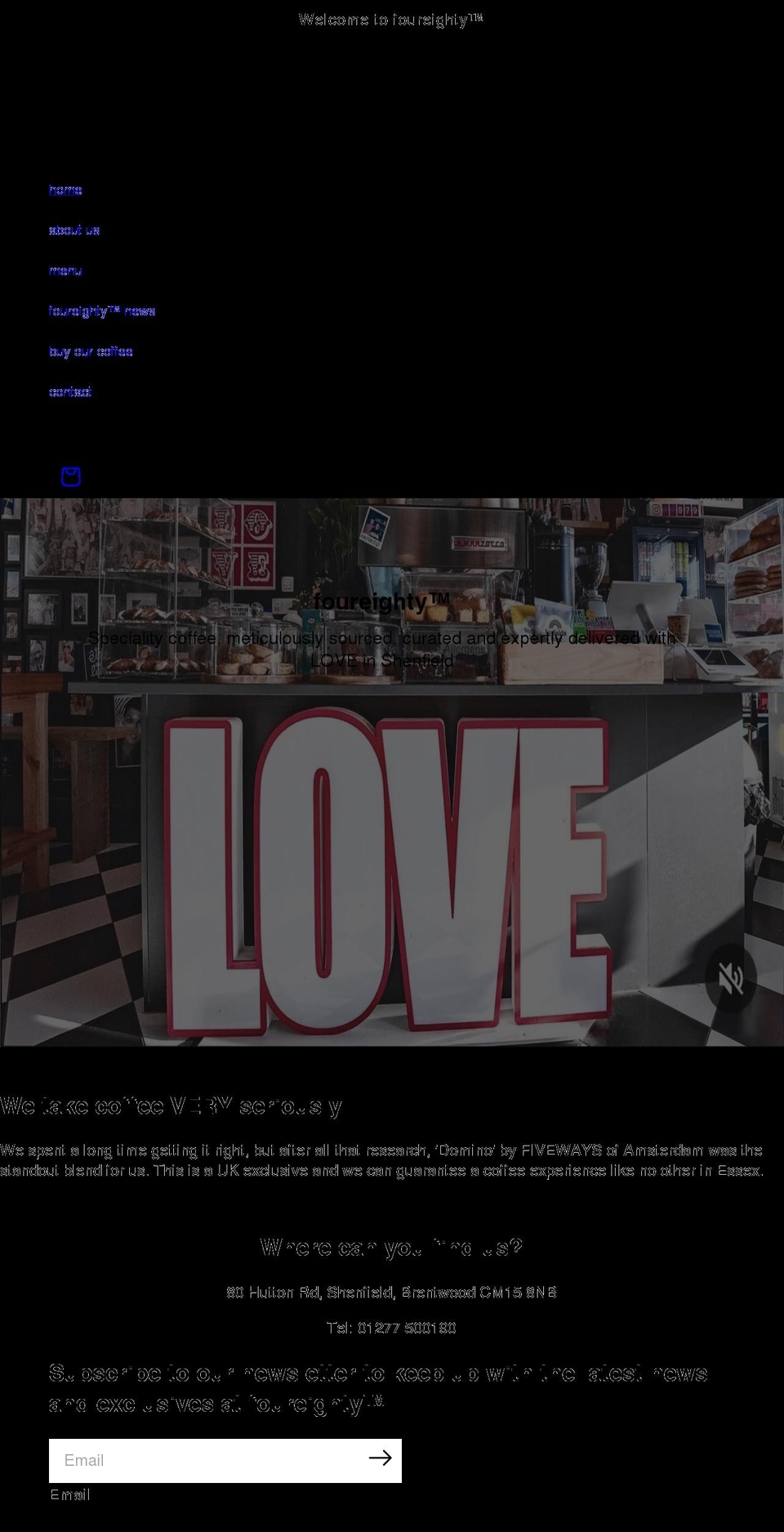 foureighty.net shopify website screenshot