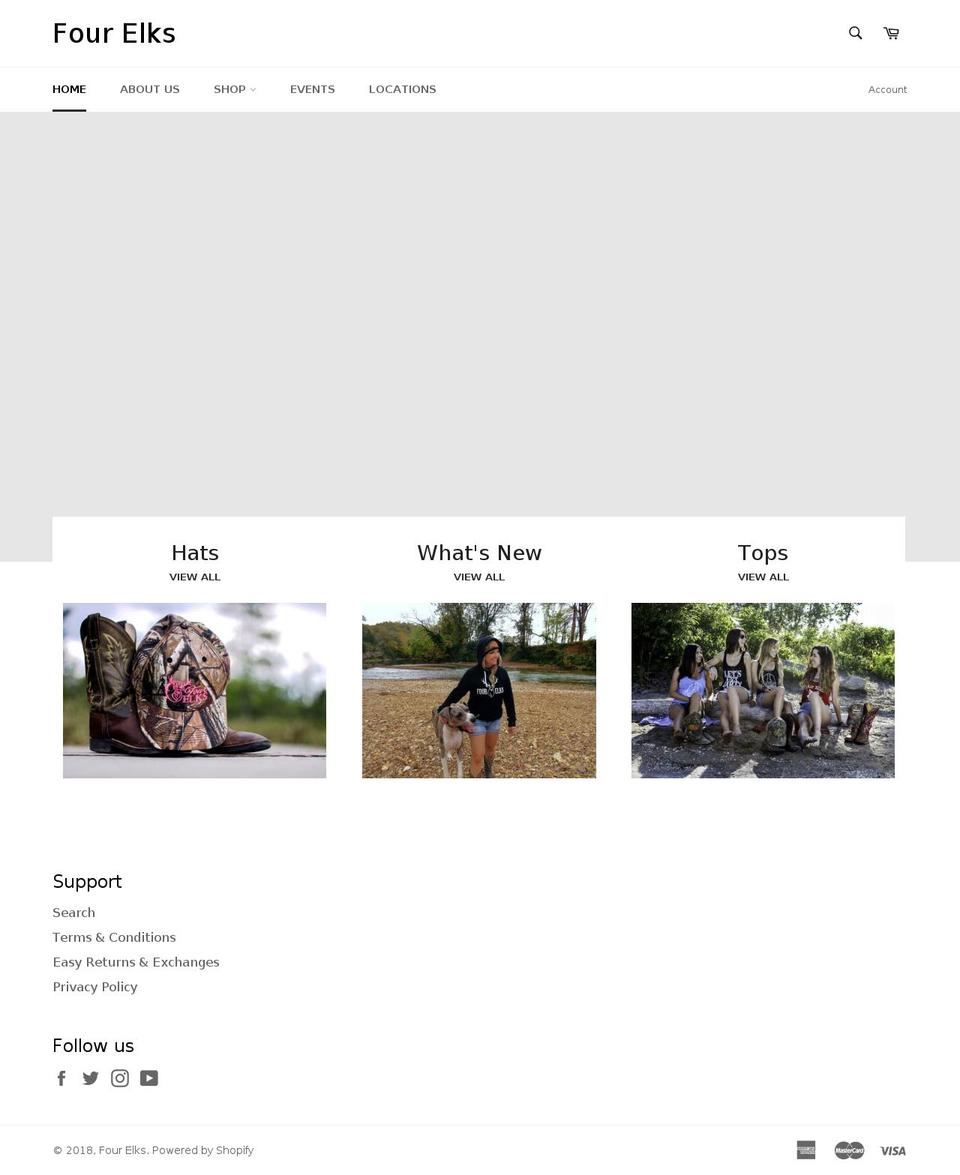 fourelks.com — Shopify storefront screenshot