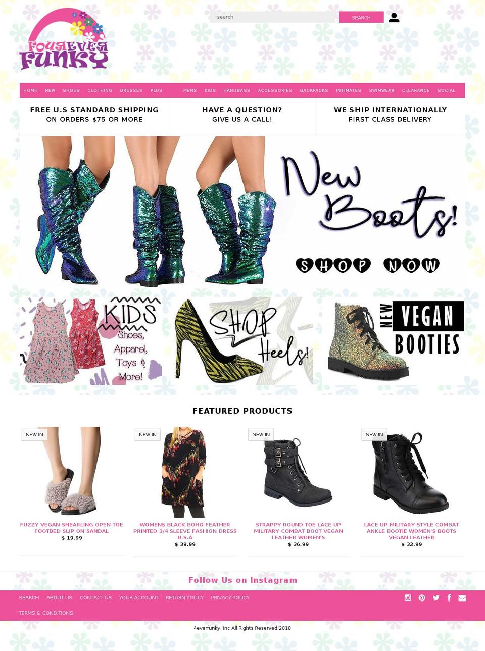 foureverfunky.com — Shopify storefront screenshot