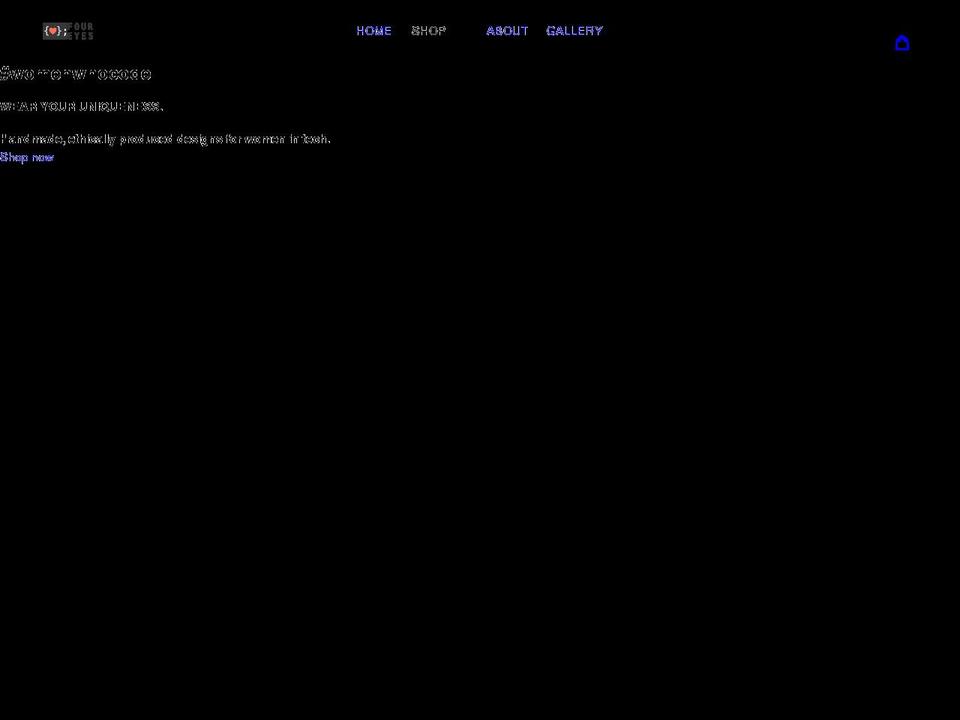 foureyesapparel.com shopify website screenshot