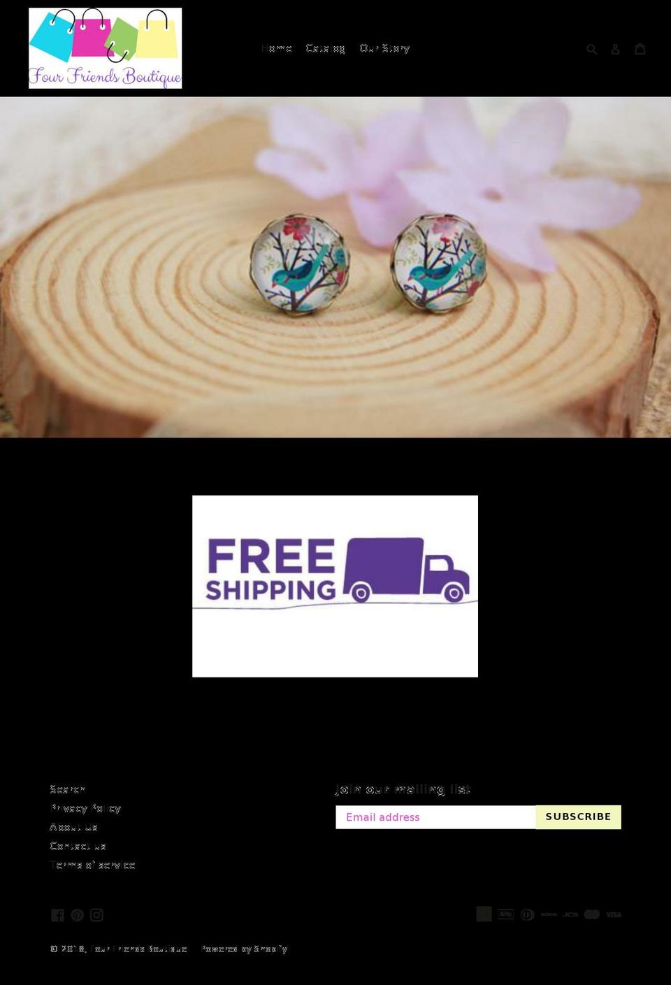 fourfriendsboutique.com — Shopify storefront screenshot