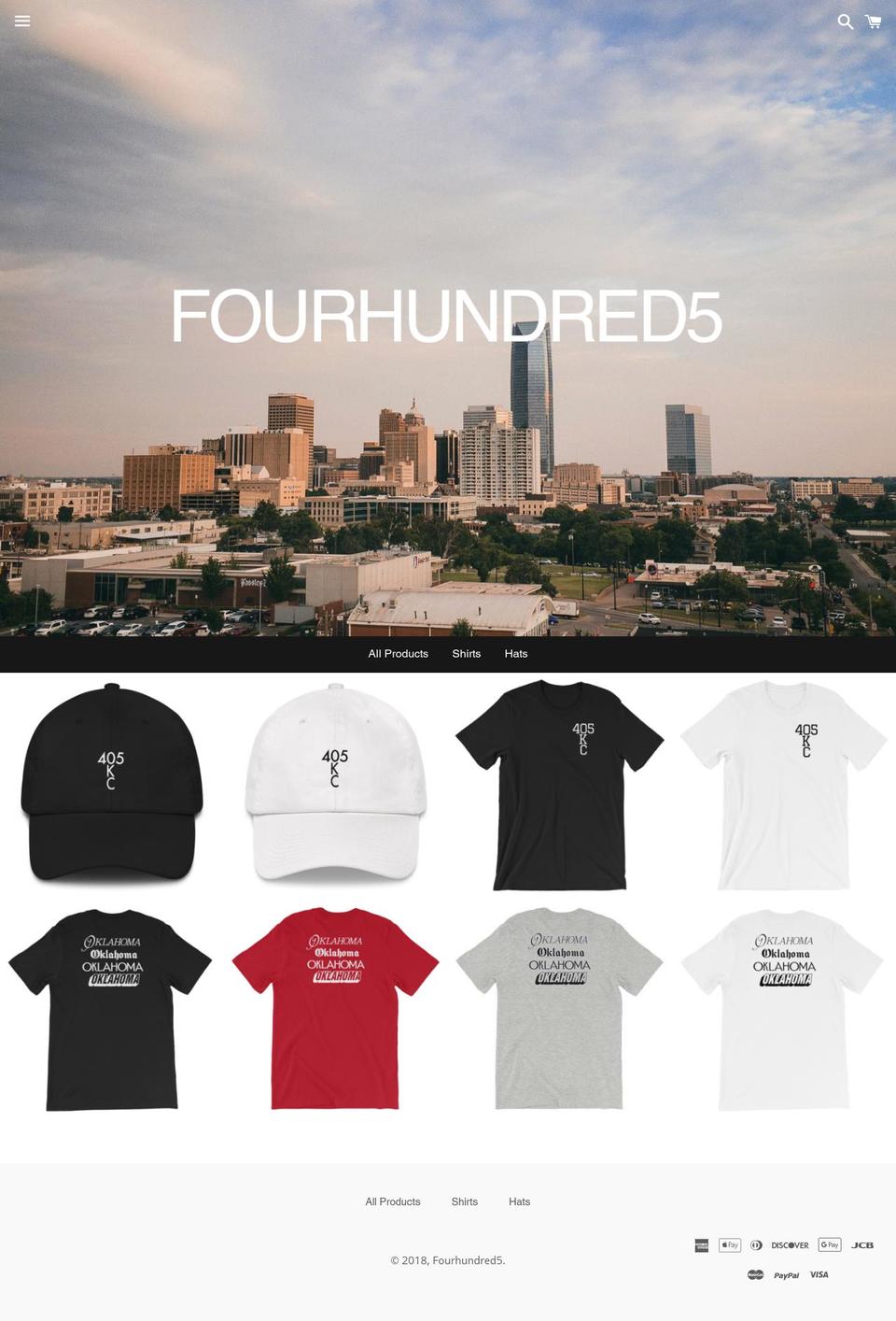 fourhundred5.com — Shopify storefront screenshot