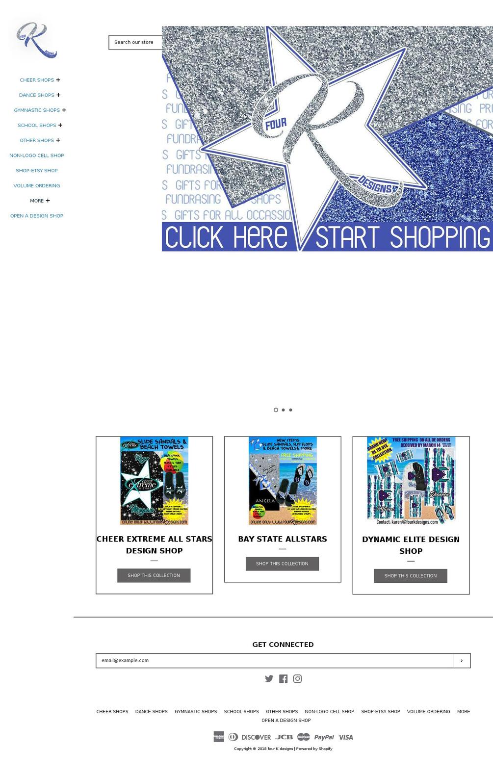 fourkdesigns.com shopify website screenshot