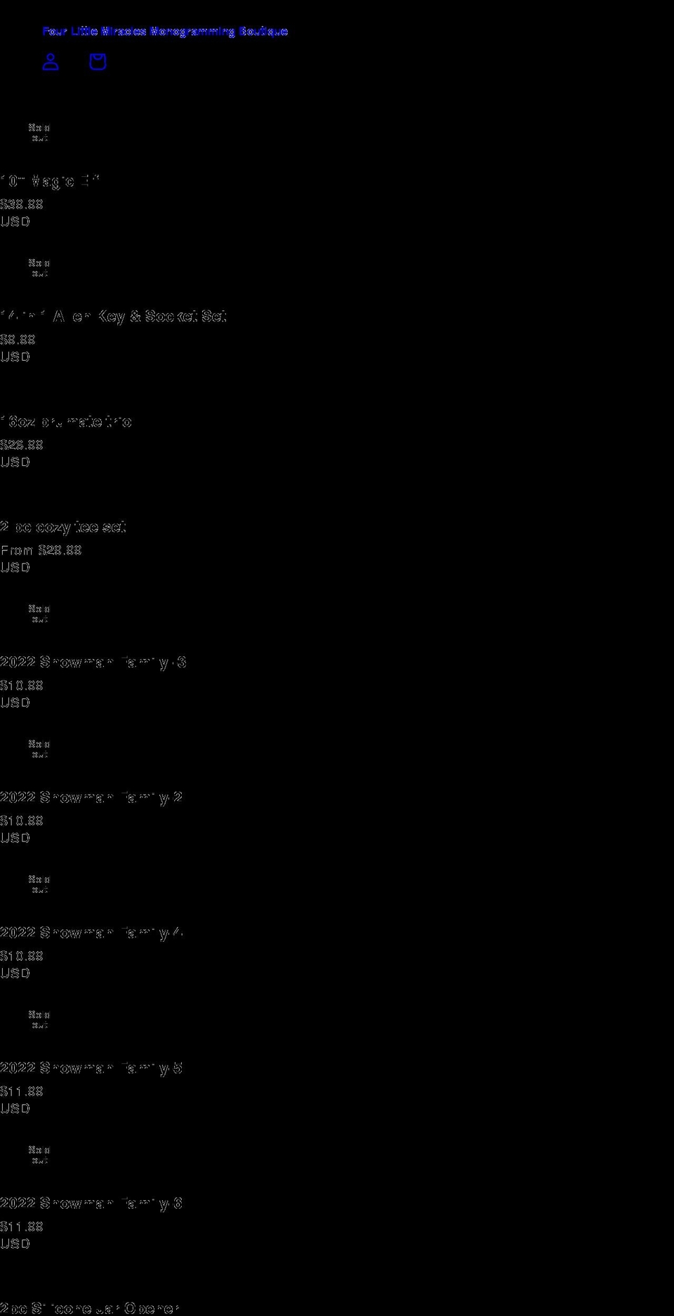 fourlittlemiracles.com shopify website screenshot