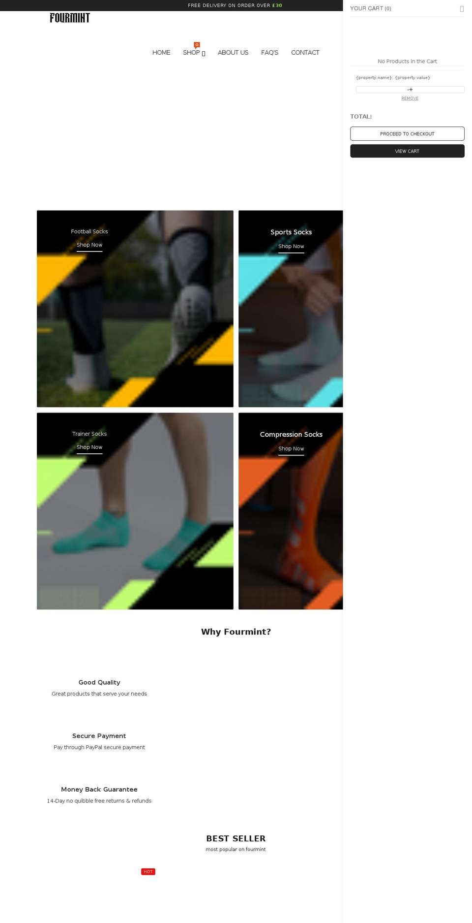 fourmint.com shopify website screenshot