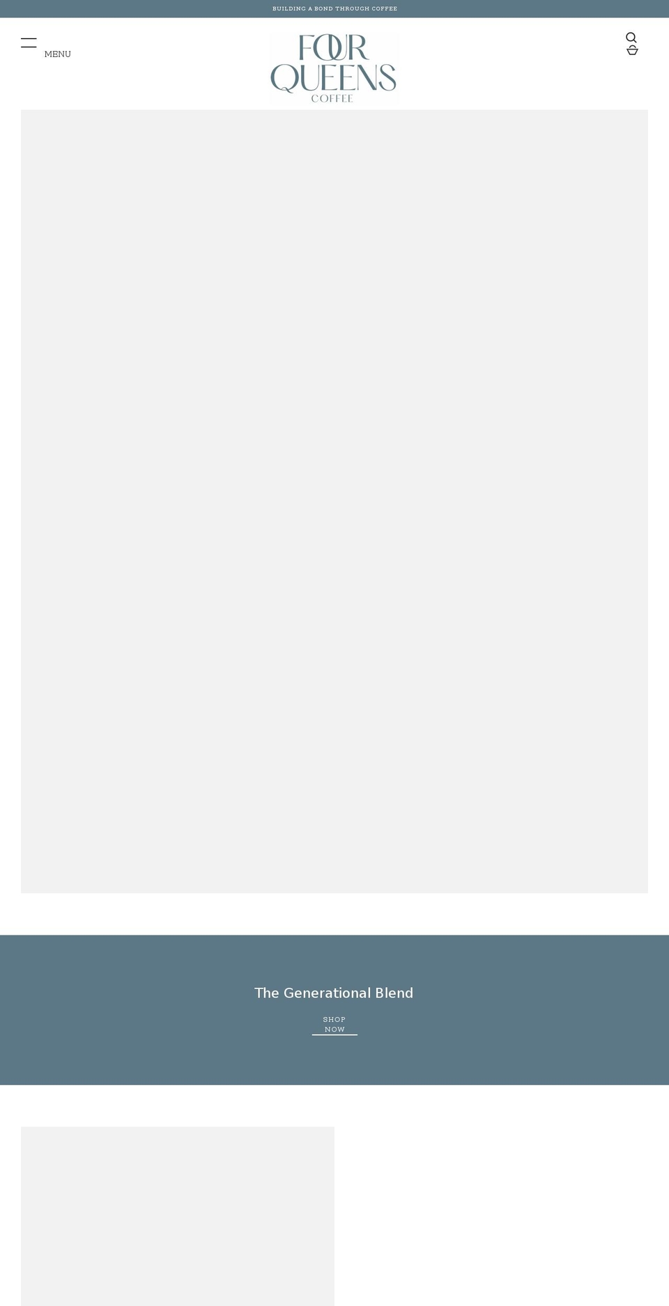 fourqueenscoffee.com shopify website screenshot