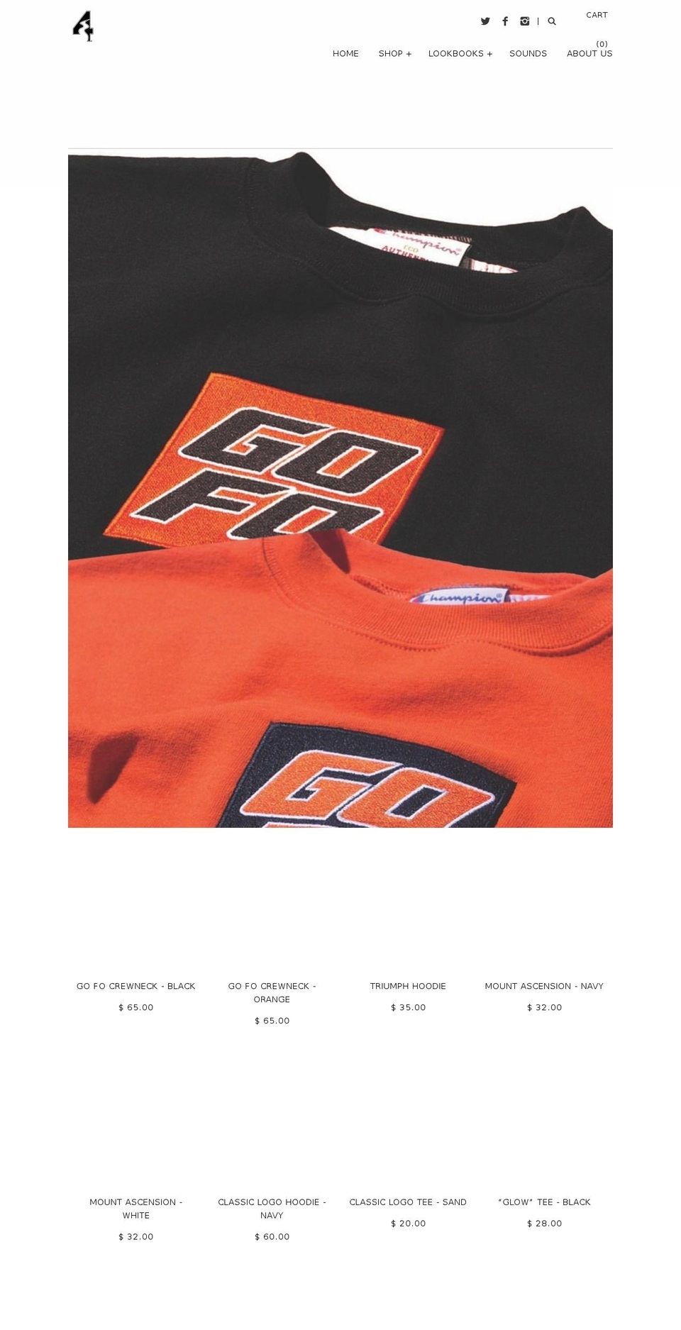 fourriversapparel.com shopify website screenshot