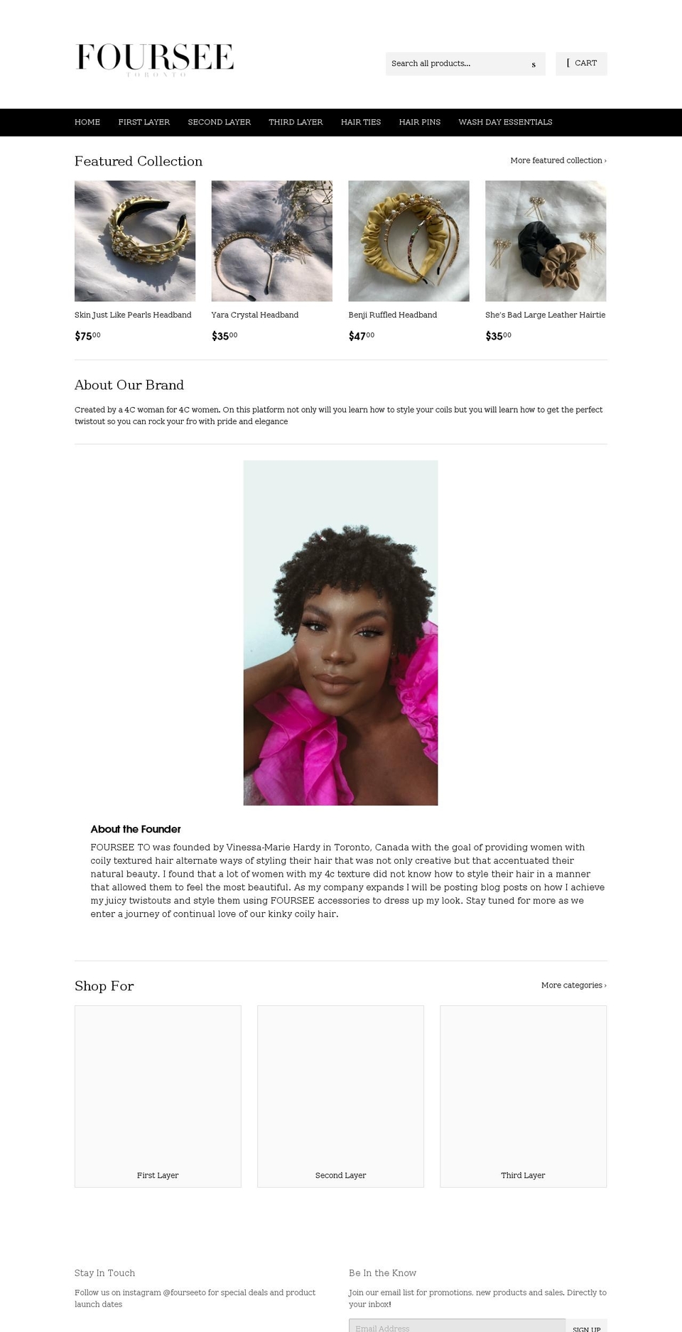 fourseeto.com shopify website screenshot
