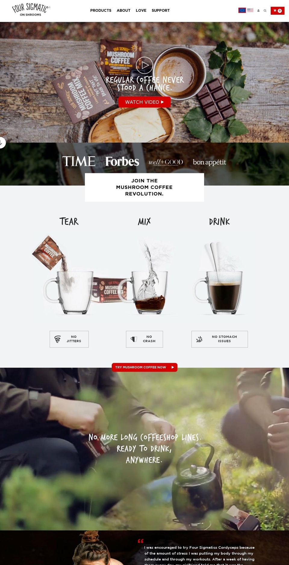 Four Sigmatic - New Theme [DEV] Shopify theme site example foursigmafoods.com