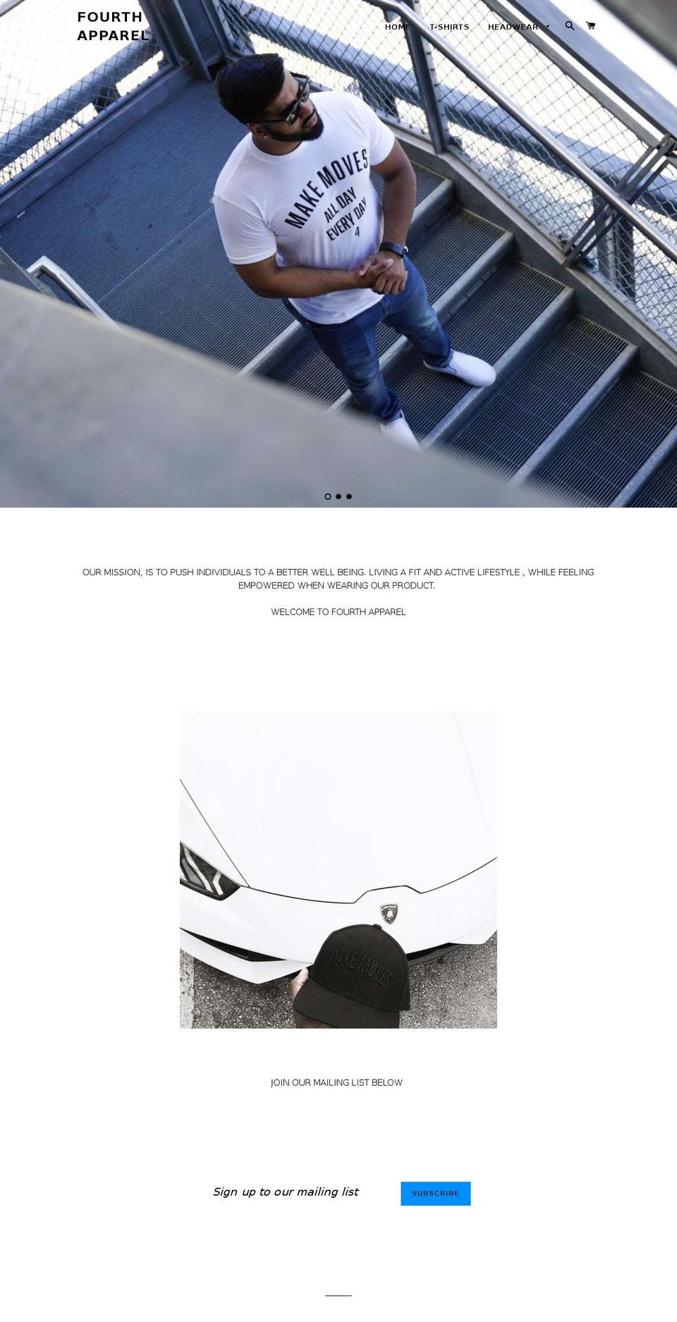 fourthapparel.com — Shopify storefront screenshot