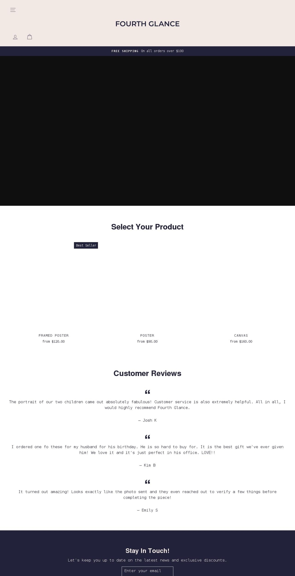 fourthglance.com shopify website screenshot
